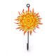 Handpainted Sun Design Iron Wall Hook with Traditional Indian Art